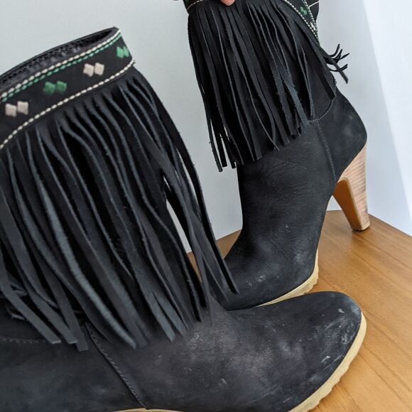 Teenmix fringe black boots size 39 - Picture 5 of 8